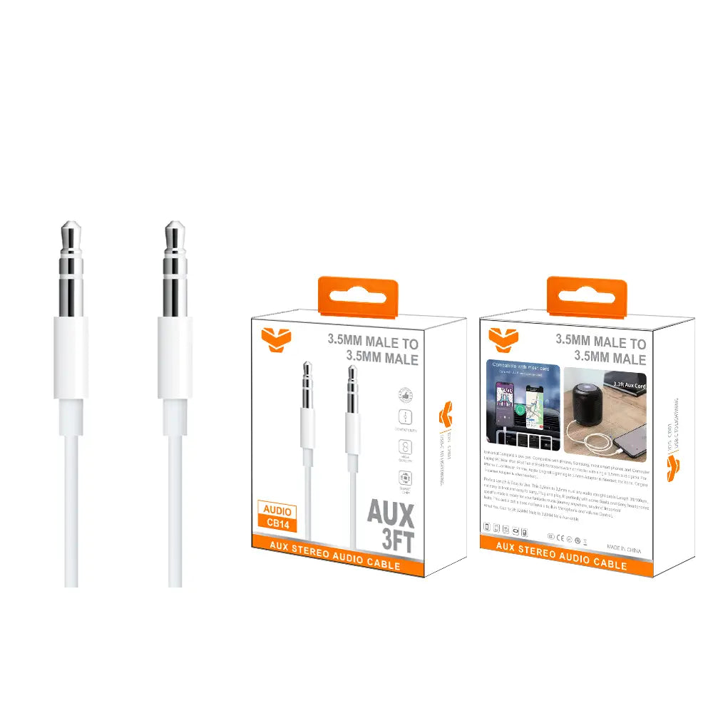 Vitog CB14 3.5MM Male to 3.5MM Male Aux Cable