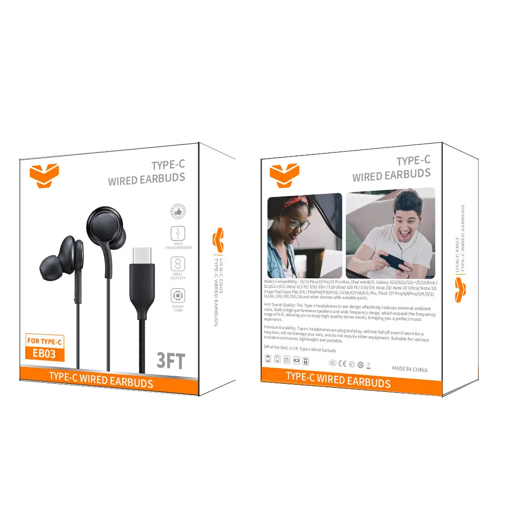 Vitog Eb03 type-c wired earbuds