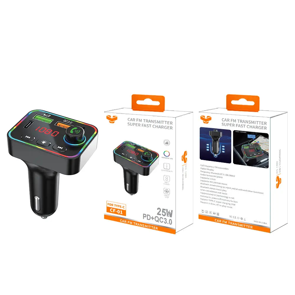 Vitog CF01 53W PD+QC3.0 Car FM Transmitter