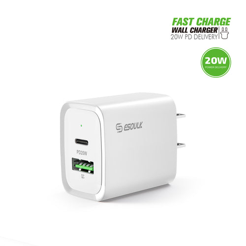 EA20-WH 20W PD&QC Fast Wall Charger