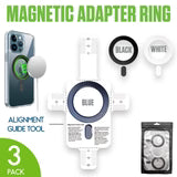 CLCMRING3 - Magnetic Adapter Ring [3 Pack] Compatible with MagSafe Charger & Wireless Charging