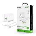 EC49-CC-WH 20W PD/QC Wall Charger & 5FT Cable for C to C