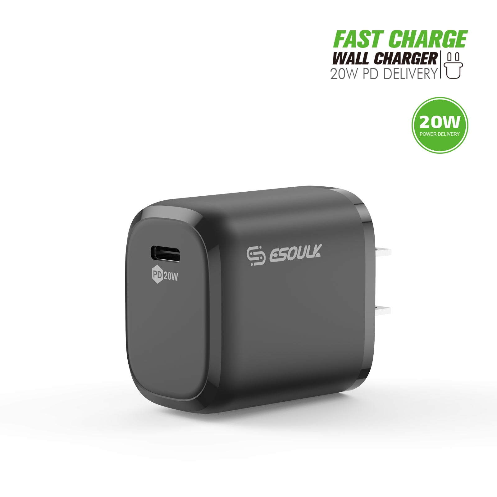 EA17-BK 20W USB-C PD Wall Adapter