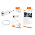 Vitog CG04 48W QC3.0+PD car charger +20W USB-C to USB-C Cable