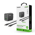 EC49-CC-BK 20W PD/QC Wall Charger & 5FT Cable for C to C