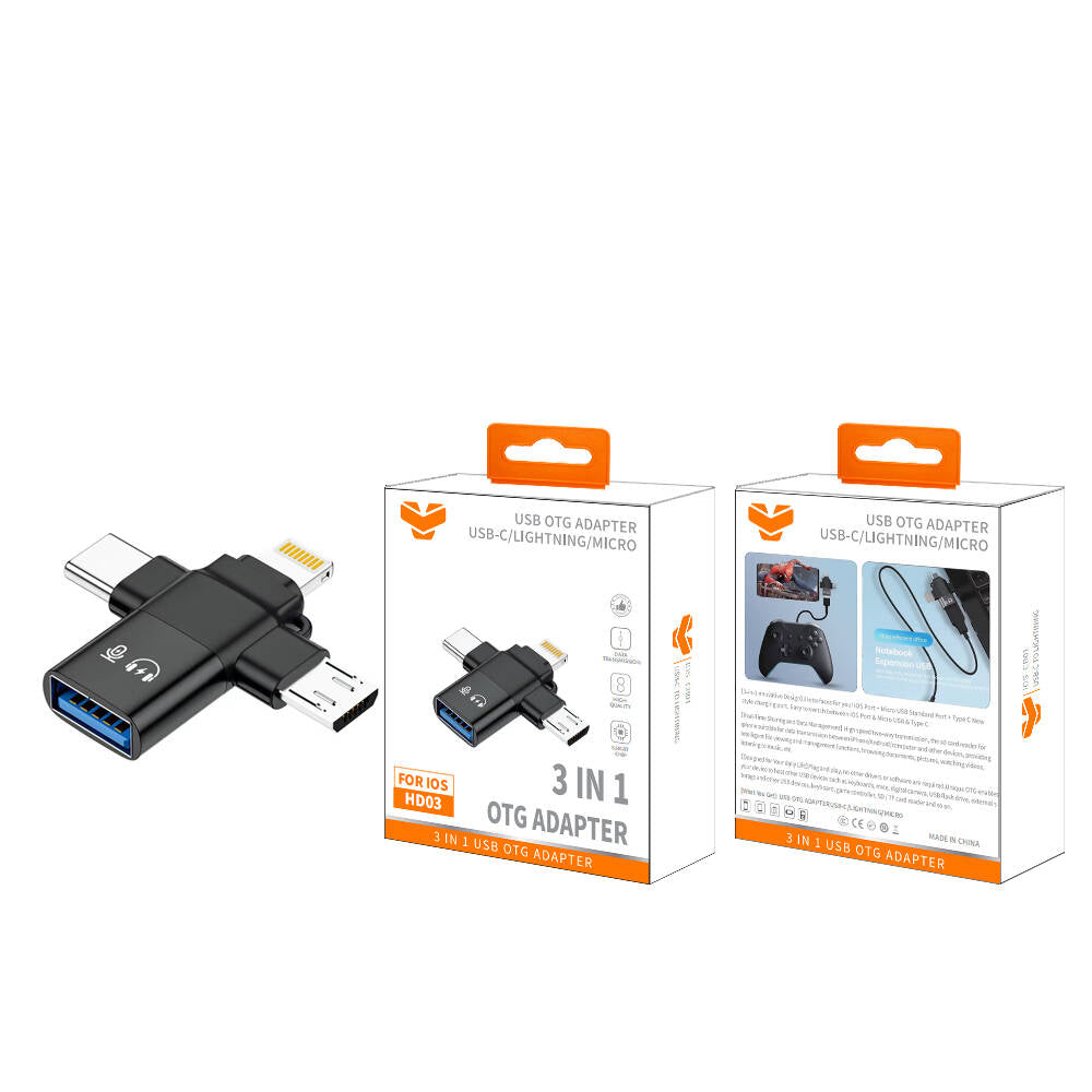 Vitog HD03 3 in 1 OTG Adapter