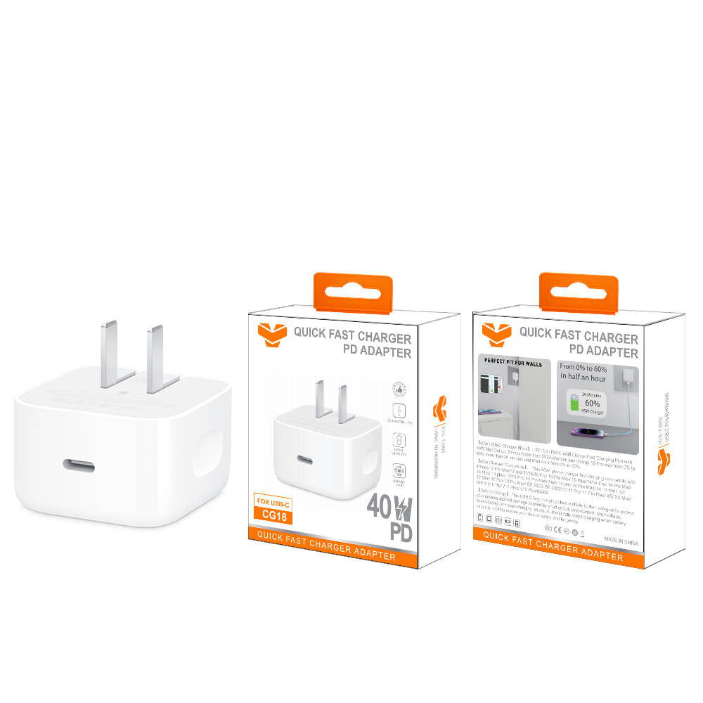 Vitog CG18 40W PD Wall Charger