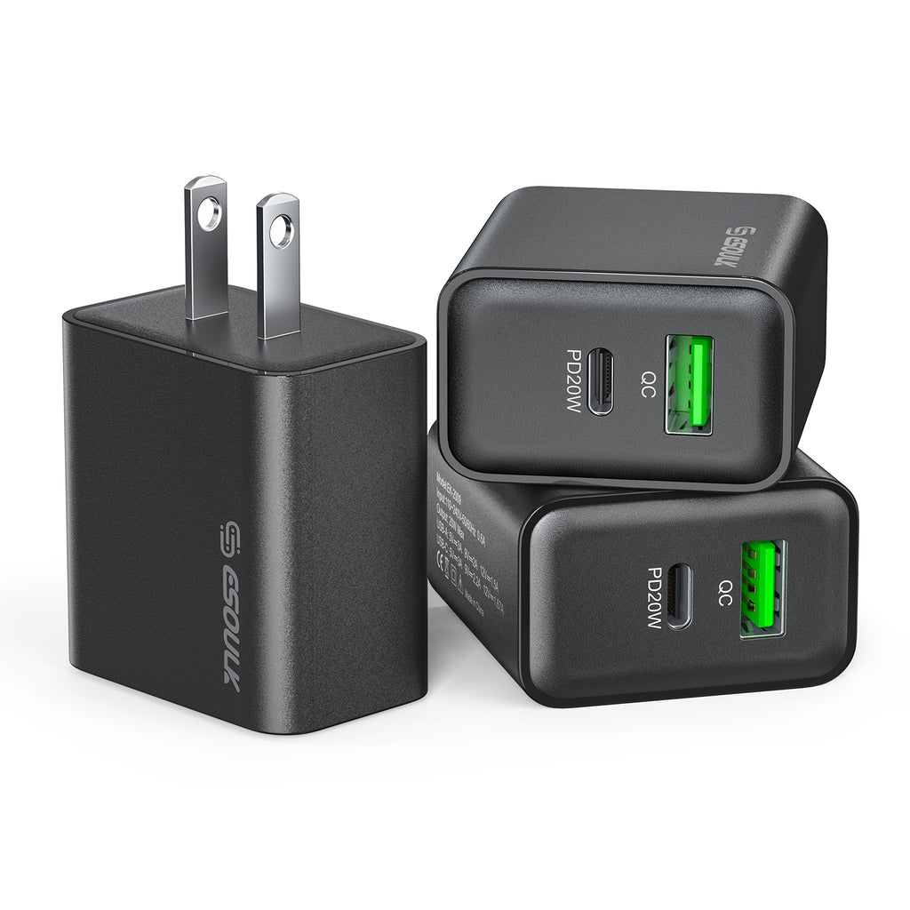 EK-2009BK 20W PD&QC Wall Charger