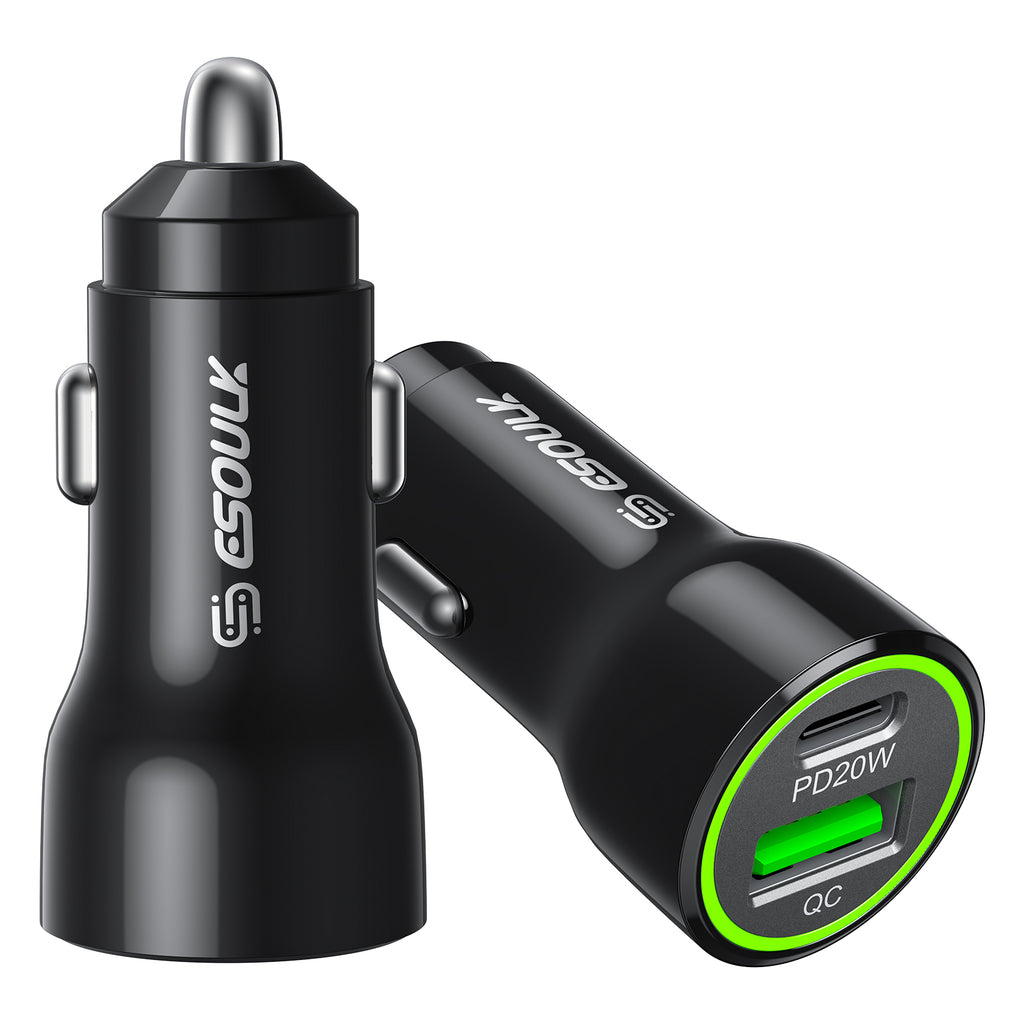 EK-2010BK 20W PD&QC Car Charger