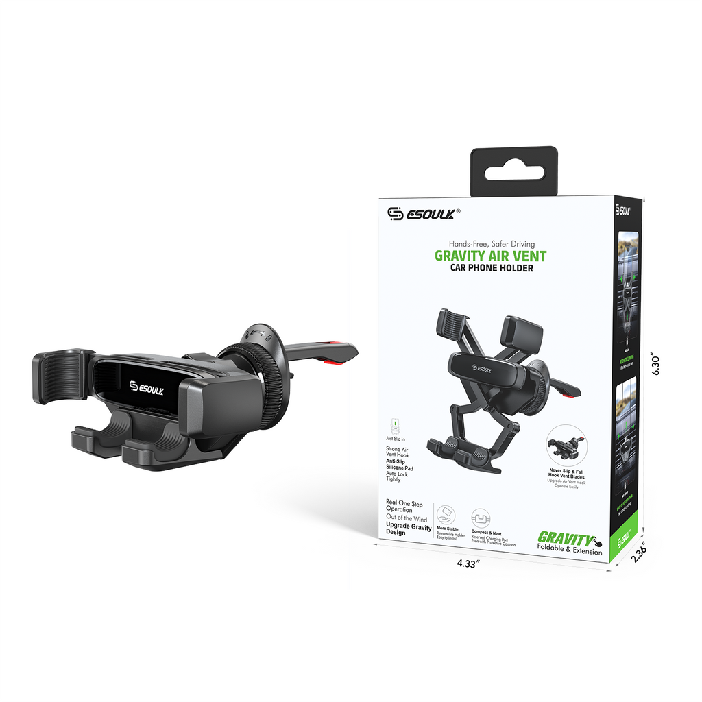 EK-3003BK Gravity Air Vent Car Phone Holder