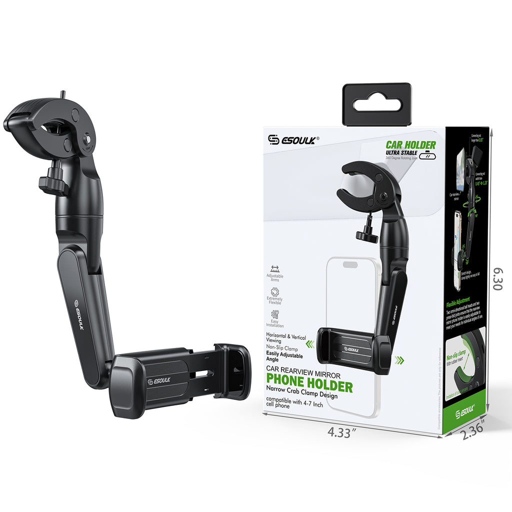 EK-3013BKCar Rearview Mirror Phone Holder