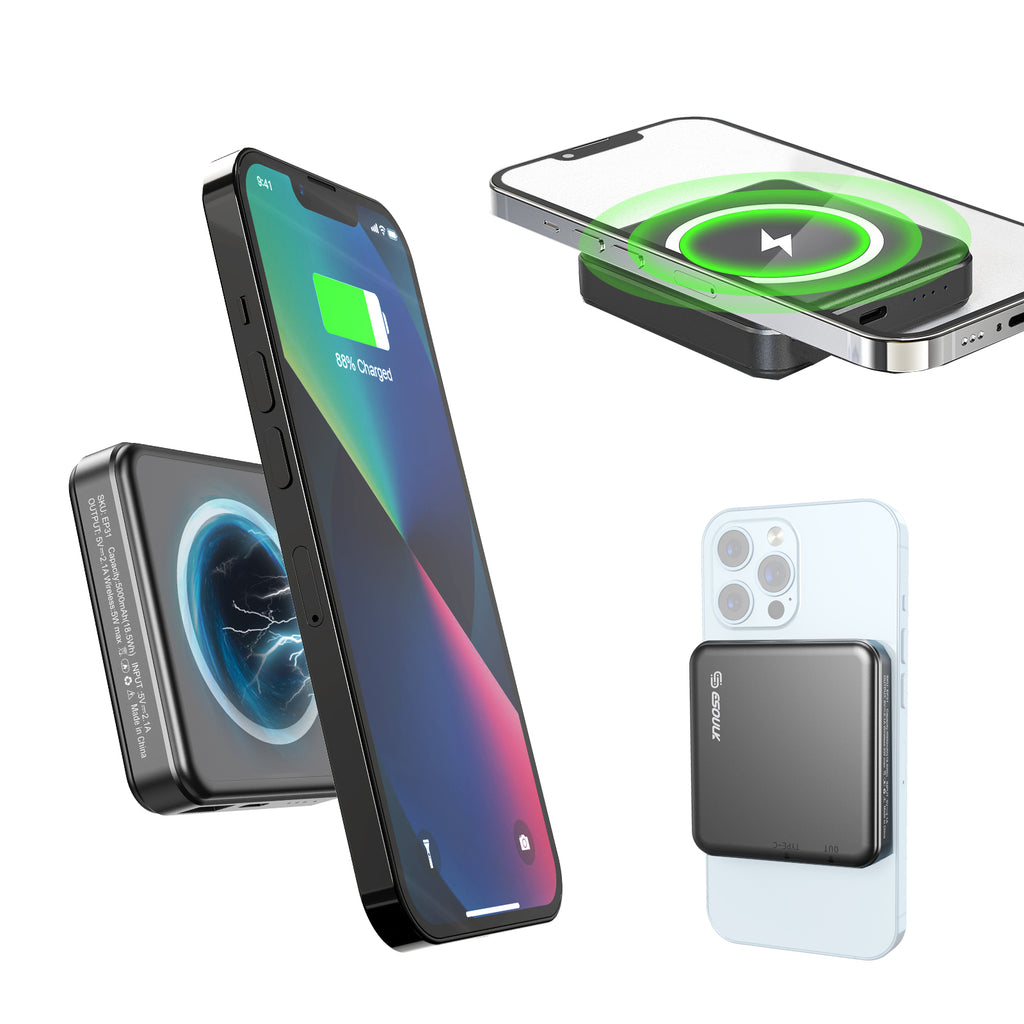 EP31-BK 5000mAh 5W Magnetic Wireless Power Bank