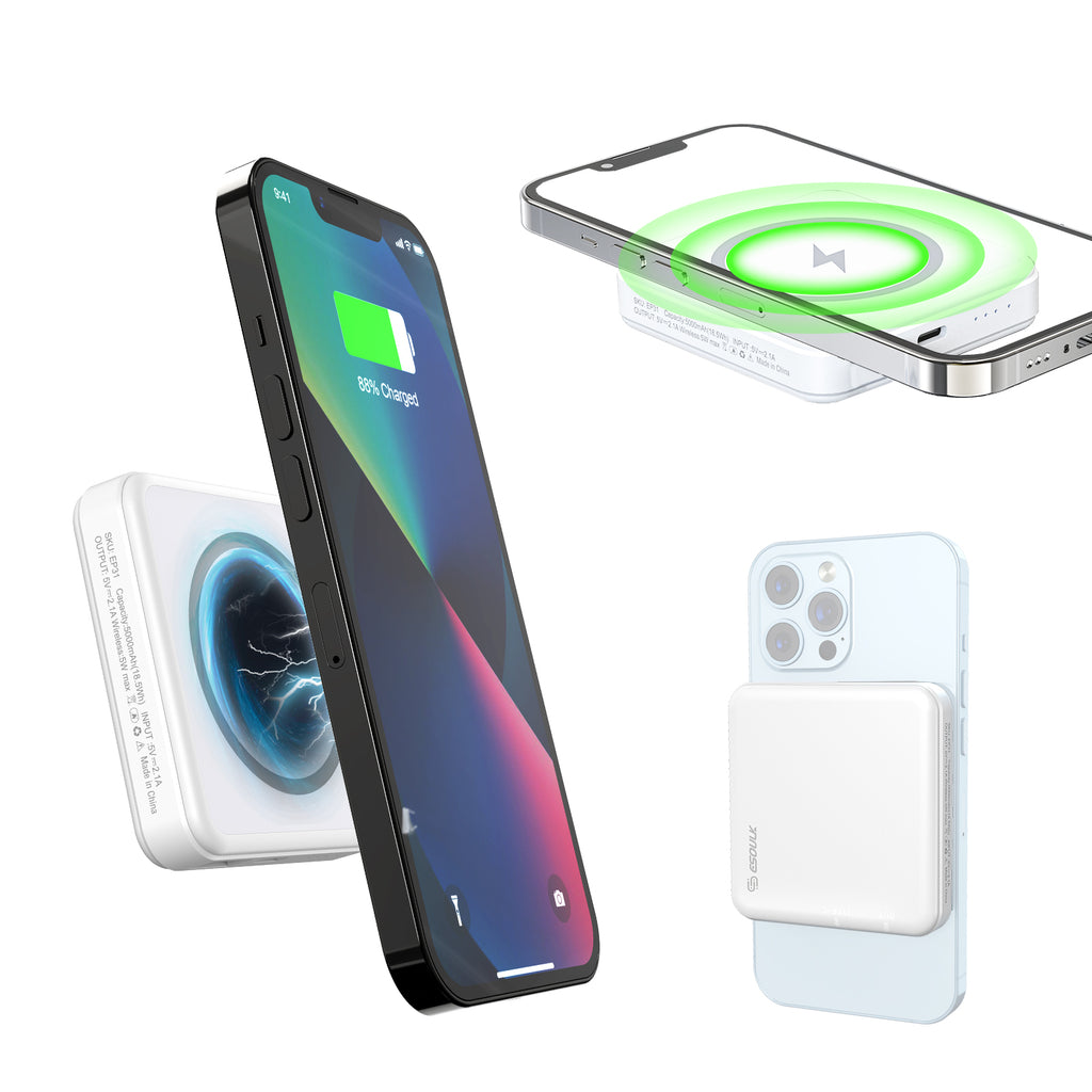 EP31-WH 5000mAh 5W Magnetic Wireless Power Bank