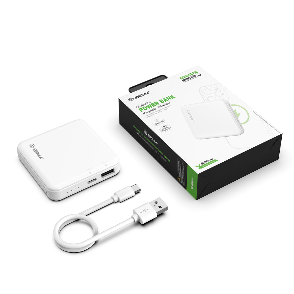 EP31-WH 5000mAh 5W Magnetic Wireless Power Bank