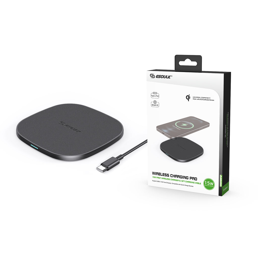 EW06-BK 15W QI Wireless Charger